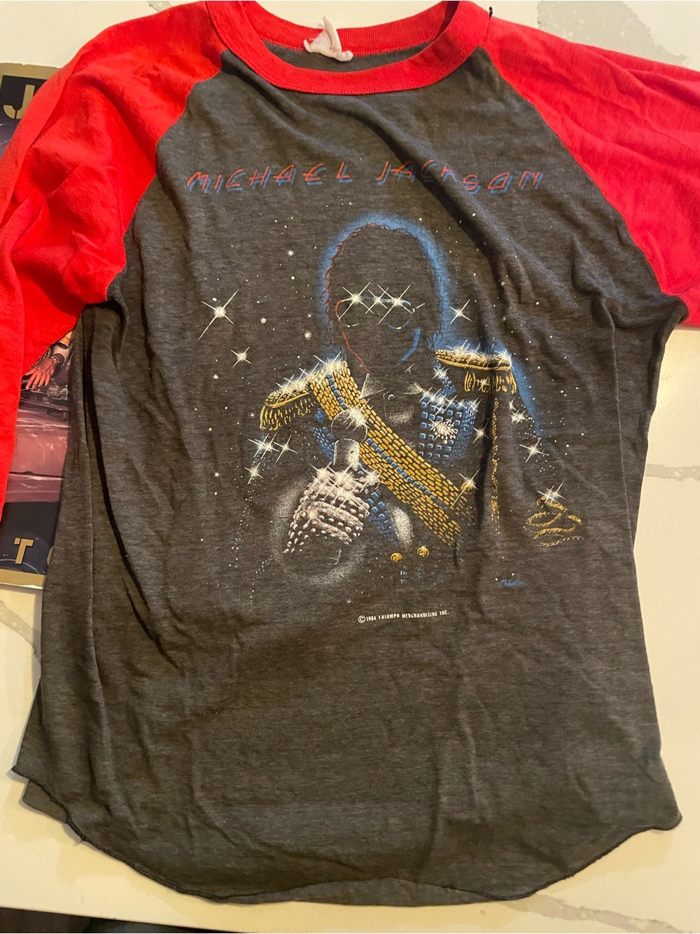 Vintage 1984 Michael Jackson Victory Tour Shirt + Pepsi Tour Program